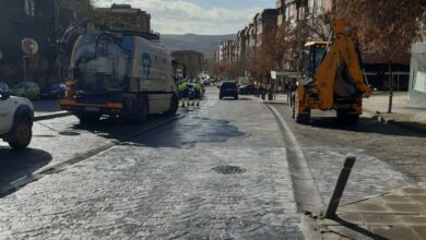 La vía de servicio de Buenavista recupera su estado habitual tras la reposición del firme hundido por la avería del colector / Ayuntamiento Toledo