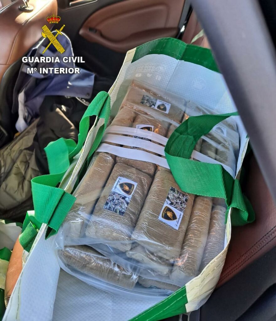 Detenido por la Guardia Civil de Toledo con casi 50 kilos de hachís 