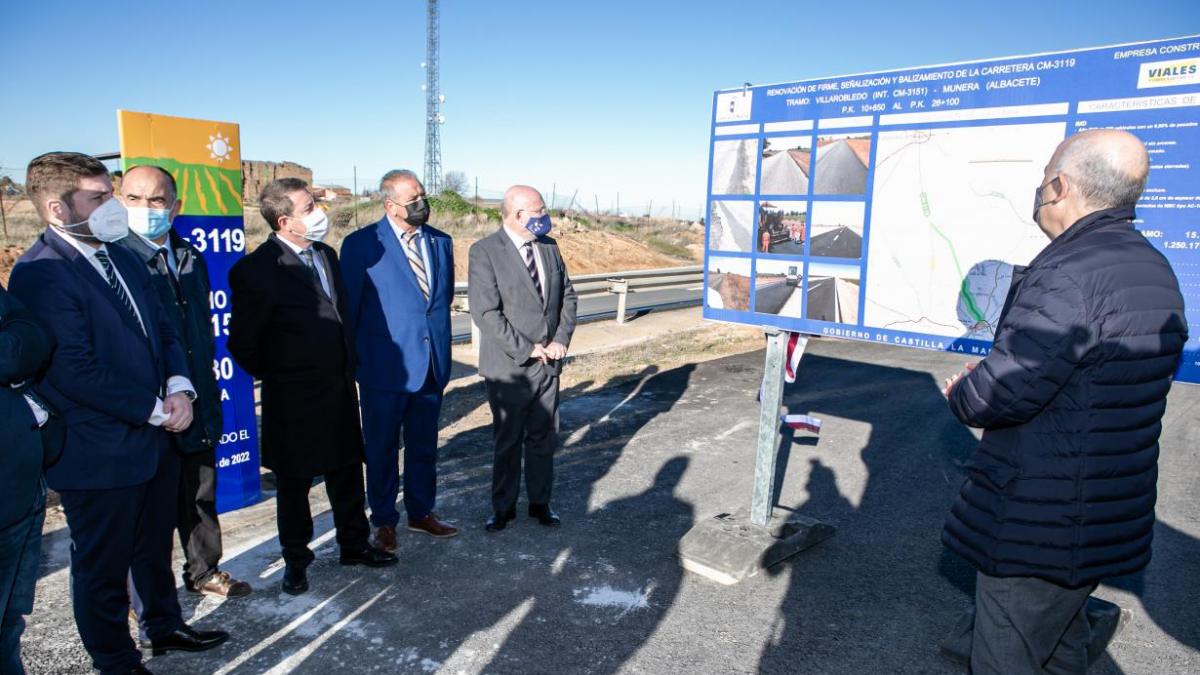 García-Page ha realizado estas declaraciones tras inaugurar la carretera que comunica Munera con Villarrobledo, ambas localidades en la provincia de Albacete / JCCM