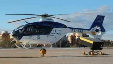 Foto de archivo helicóptero sanitario / SESCAM