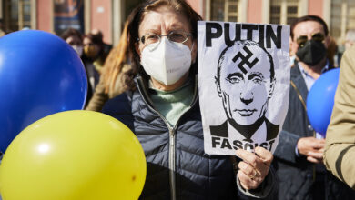 2.000 talaveranos salen a la calle para mostrar su apoyo al pueblo ucraniano