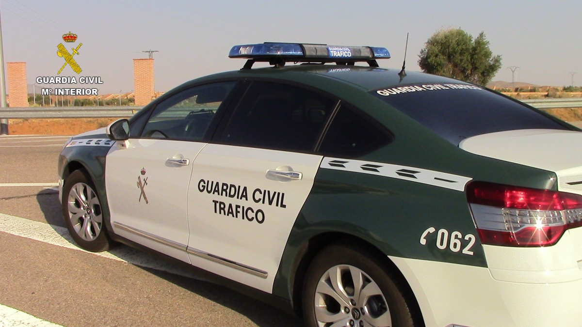 Coche de la Guardia Civil en un dispositivo de Tráfico en Toledo / Imagen: Guardia Civil