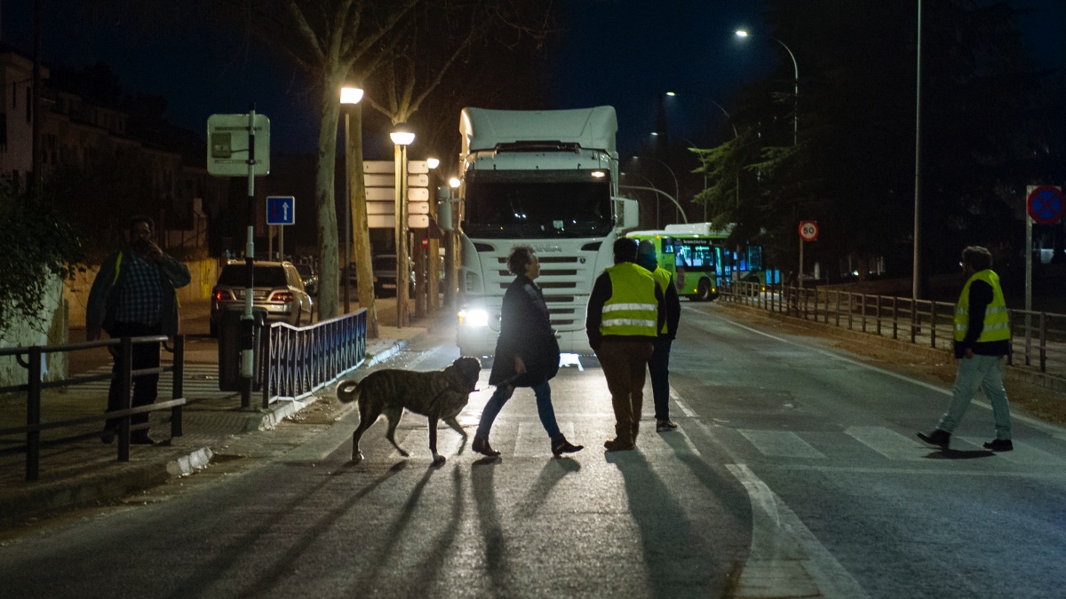 Protestas de transportistas en la provincia de Ciudad Real / EFE