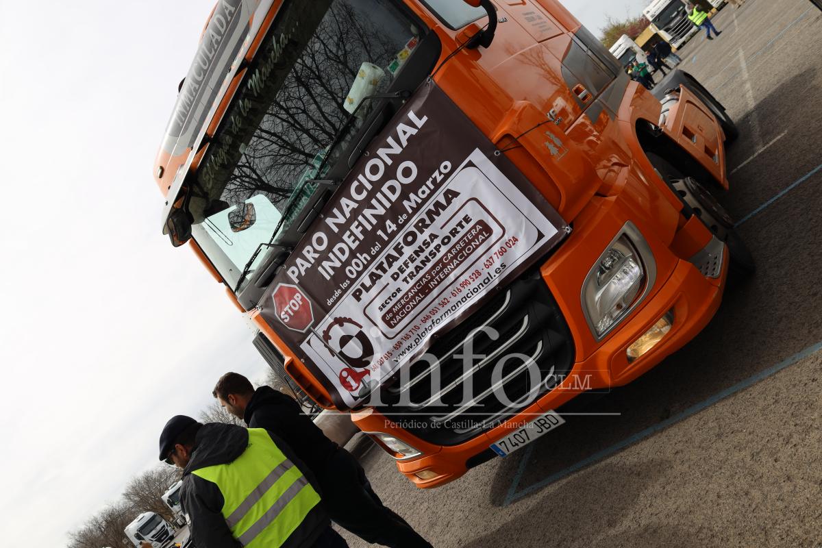 Cientos de camiones recorren Ciudad Real en señal de protesta contra la subida de los carburantes