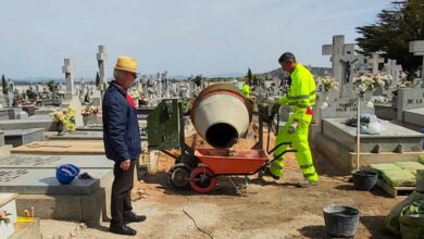 El Ayuntamiento de Ciudad Real continúa con las obras de mejora y acondicionamiento de los patios del Cementerio Municipal / Ayto. Ciudad Real