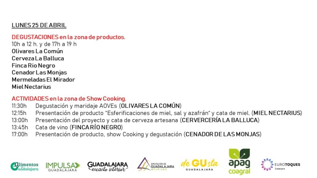 Guadalajara incrementa su espacio, sus productos y sus embajadores en el Salón Gourmet de Madrid 2022 / Imagen: Diputación de Guadalajara