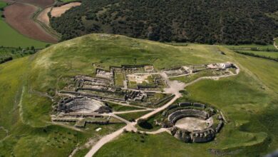 Vista aérea Segóbriga / Imagen Parque Arqueológico Segóbriga