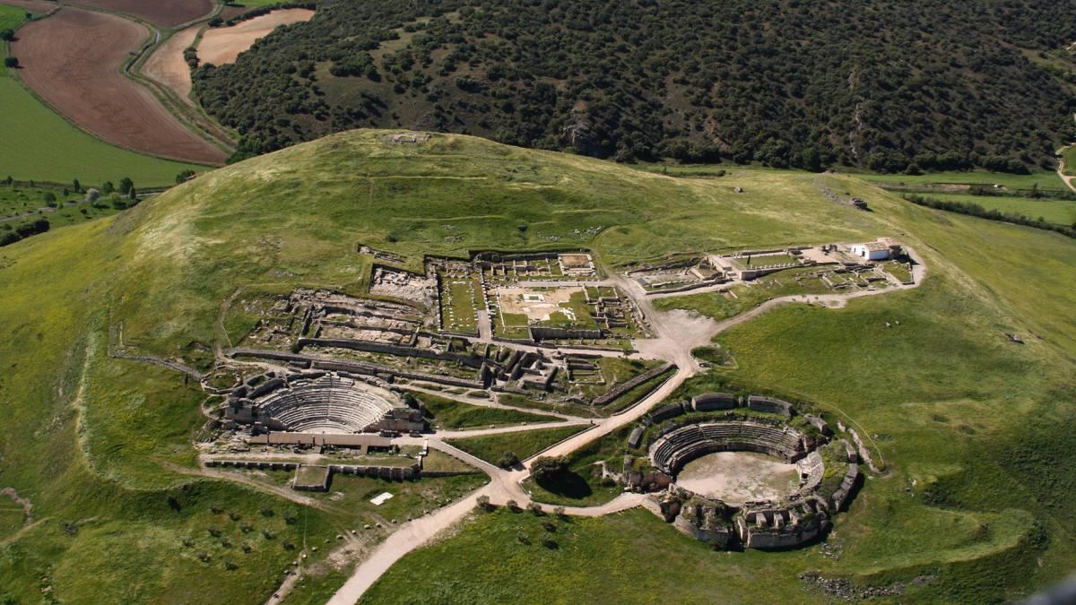 Vista aérea Segóbriga / Imagen Parque Arqueológico Segóbriga