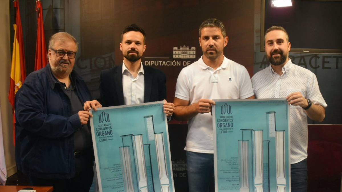 La Diputación de Albacete reitera su apoyo al Ciclo de Conciertos de Órgano de Liétor / Diputación Albacete