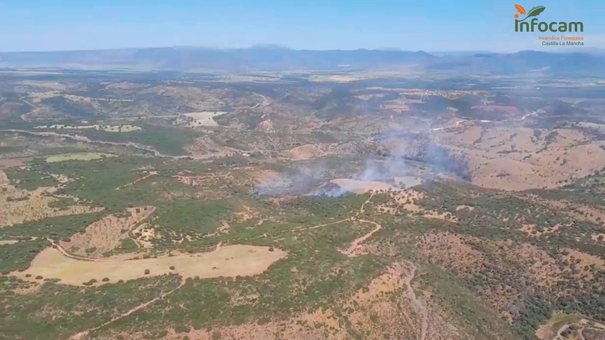 Incendio forestal en la provincia de Ciudad Real / Imagen: Plan INFOCAM