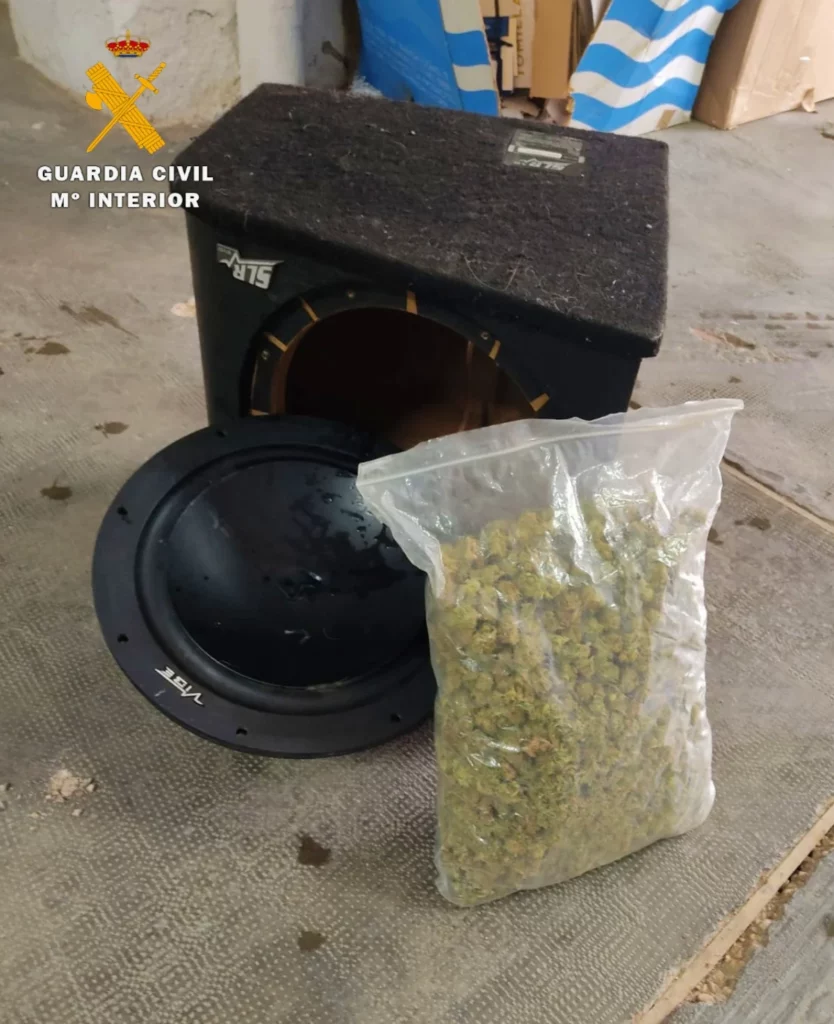 Marihuana incautada tras el control de la Guardia Civil de Albacete en Villarrobledo / Imagen: Guardia Civil