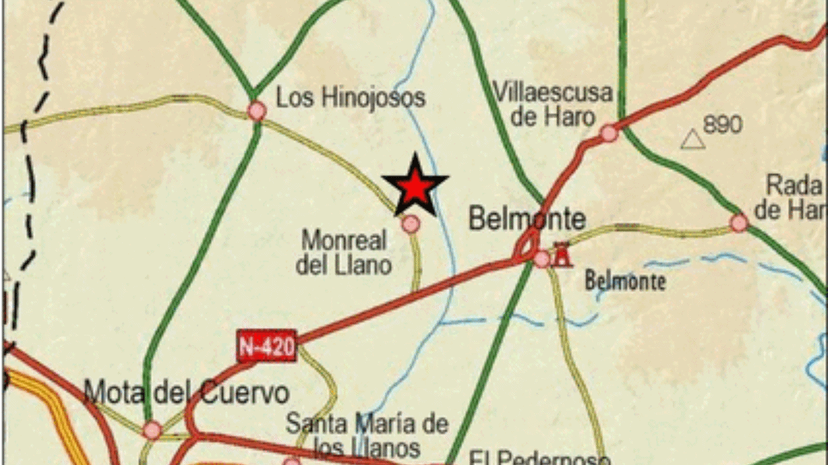 Terremotos en la provincia de Cuenca / Imagen: Instituto Geográfico Nacional