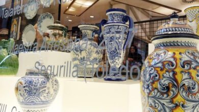 Artesanía y tradición de la región se dan la mano para iluminar los escaparates de la Oficina de Castilla-La Mancha en la Gran Vía de Madrid / JCCM