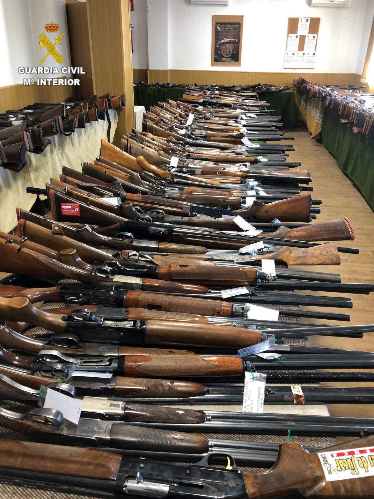 La Guardia Civil de Cuenca realiza la última subasta de armas / Foto: Guardia Civil