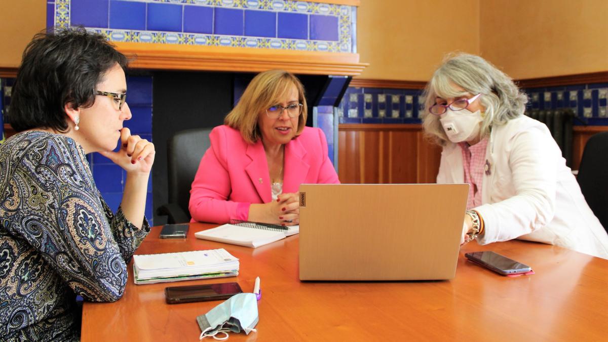 Un reconocimiento expresado por la delegada de la Junta de Comunidades, Carmen Olmedo, en el encuentro que ha mantenido con la presidenta de la Asociación con la presidenta de SFC-SQM, Carmen Lozano / JCCM