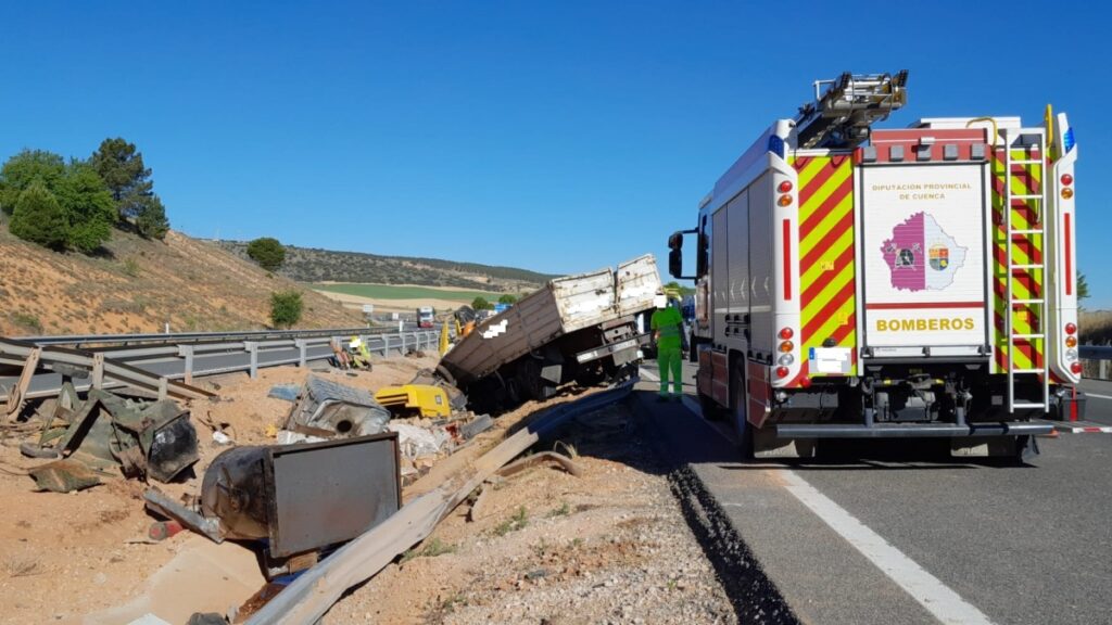 Accidente en la provincia de Cuenca / Imagen : Bomberos Prov. Cuenca