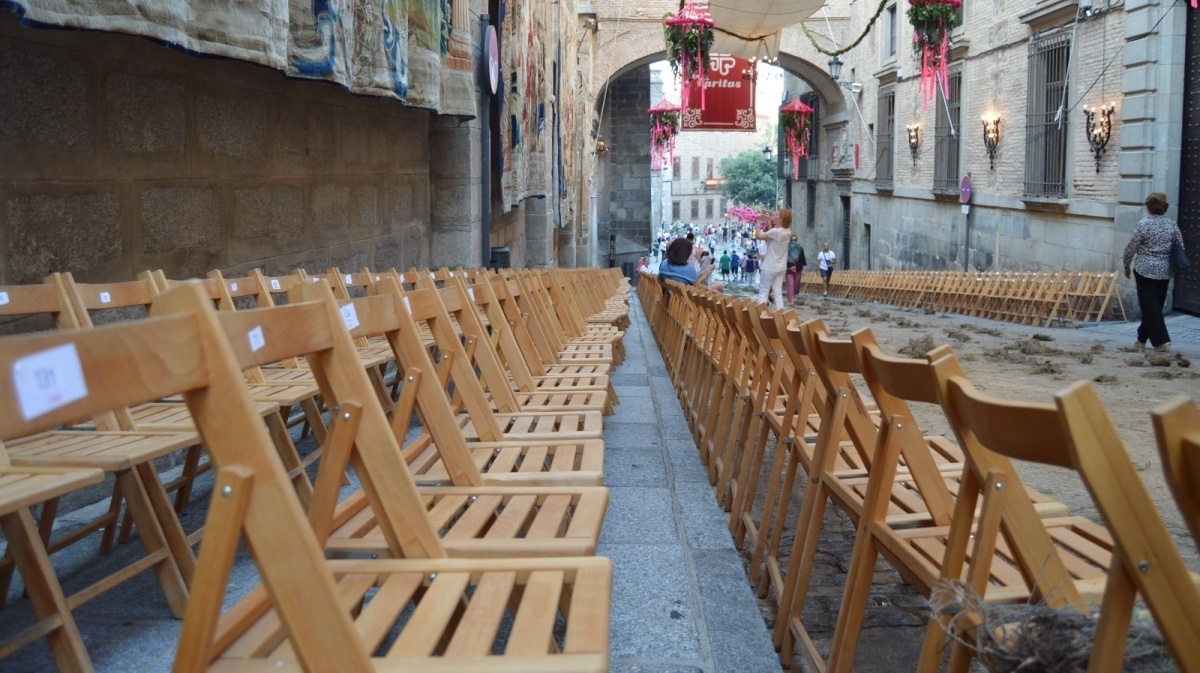 Sillas del Corpus / Foto de archivo Ayto. Toledo