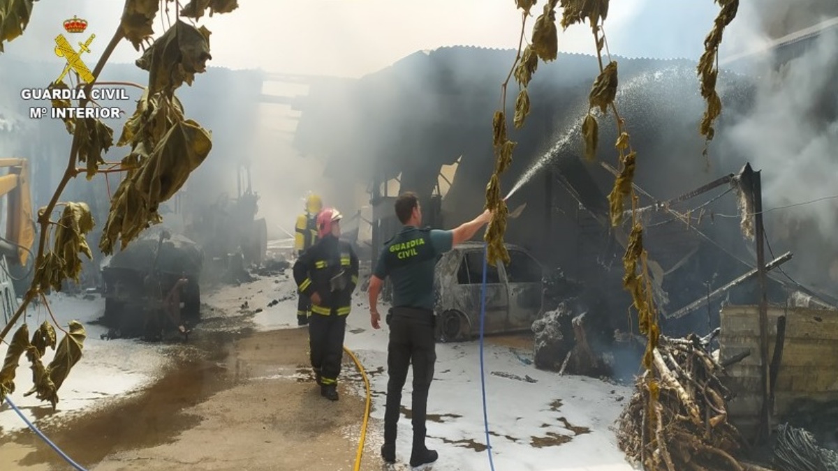 Incendio en Ciudad Real /Guardia Civil