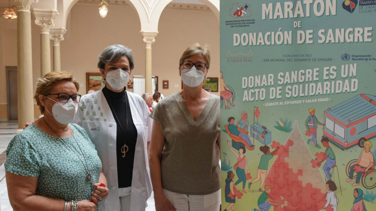 El Palacio Provincial de la Diputación de Ciudad Real se convierte por novena vez en sede del Maratón de Donación de Sangre / Diputación de Ciudad Real