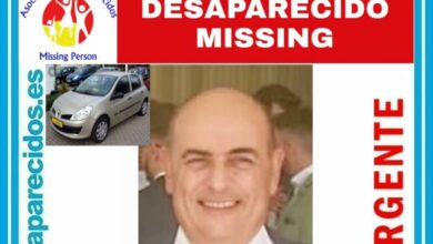 Cartel difundido por Alerta SOS Desaparecidos del desaparecido en la provincia de Ciudad Real