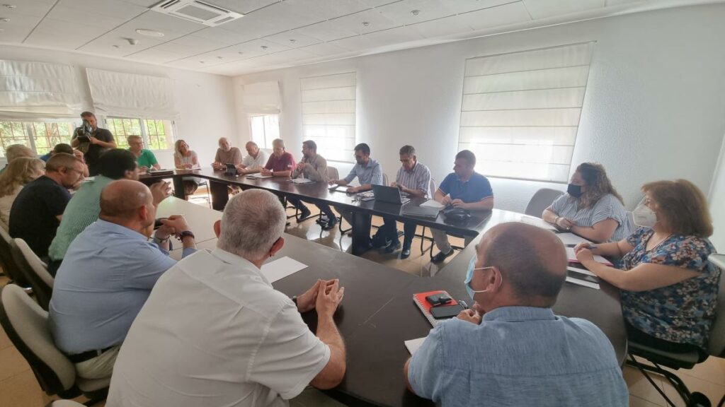 Escudero hoy en una reunión de trabajo en Cabañeros / JCCM