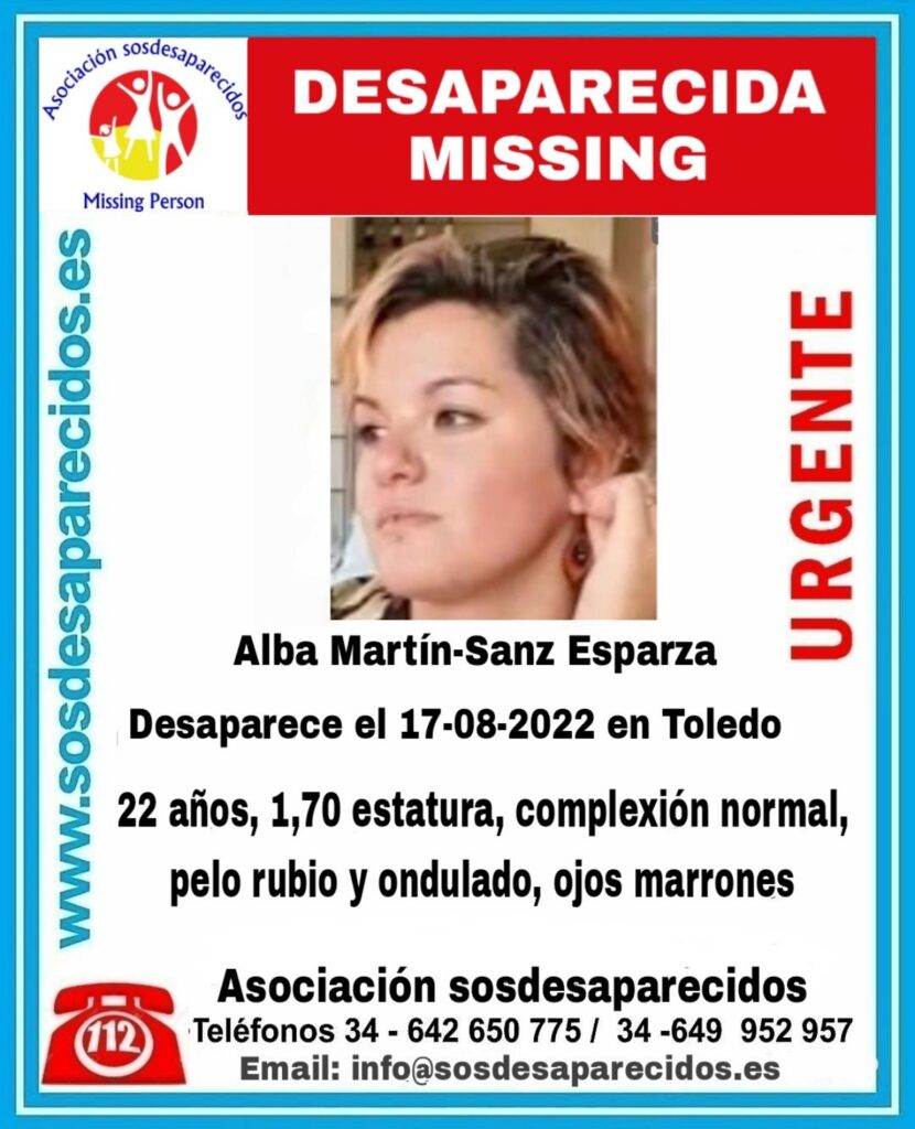 Desaparecida en Toledo / Imagen: Asociación SOS Desaparecidos