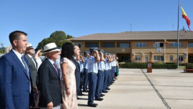 El coronel Ignacio Zulueta toma posesión como jefe de la Base Aérea de Los Llanos / Foto: Diputación de Albacete