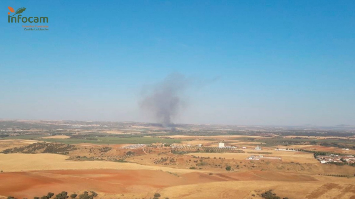 Incendio en Toledo / Imagen: PLAN INFOCAM