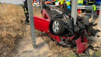 Imagen del accidente / Foto: 112 Comunidad de Madrid