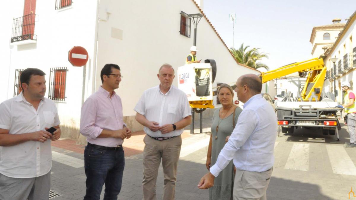 En Carrión de Calatrava, el presidente de la Diputación de Ciudad Real / Foto: Diputación Ciudad Real