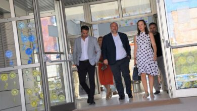 Visita del vicepresidente autonómico a las obras de mejora del Colegio Público ‘El Santo’ / Foto: JCCM
