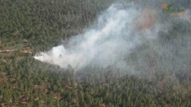 Incendio en Talayuelas, en la comarca de la Serranía Baja de Cuenca / Foto: INFOCAM