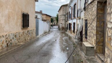 Rachas de hasta 120 kilómetros por hora en provocan importantes daños en este pueblo de Cuenca / Ayto. Castejón