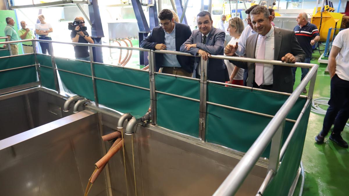 El consejero de Agricultura, Agua y Desarrollo Rural, Francisco Martínez Arroyo visita a la Cooperativa ‘Santa Catalina’ de La Solana / Foto: JCCM