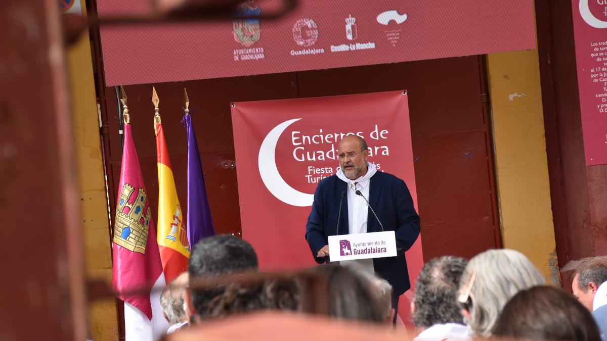 El vicepresidente de Castilla-La Mancha ha participado en el acto de promoción turística de los encierros de Guadalajara / Foto: JCCM