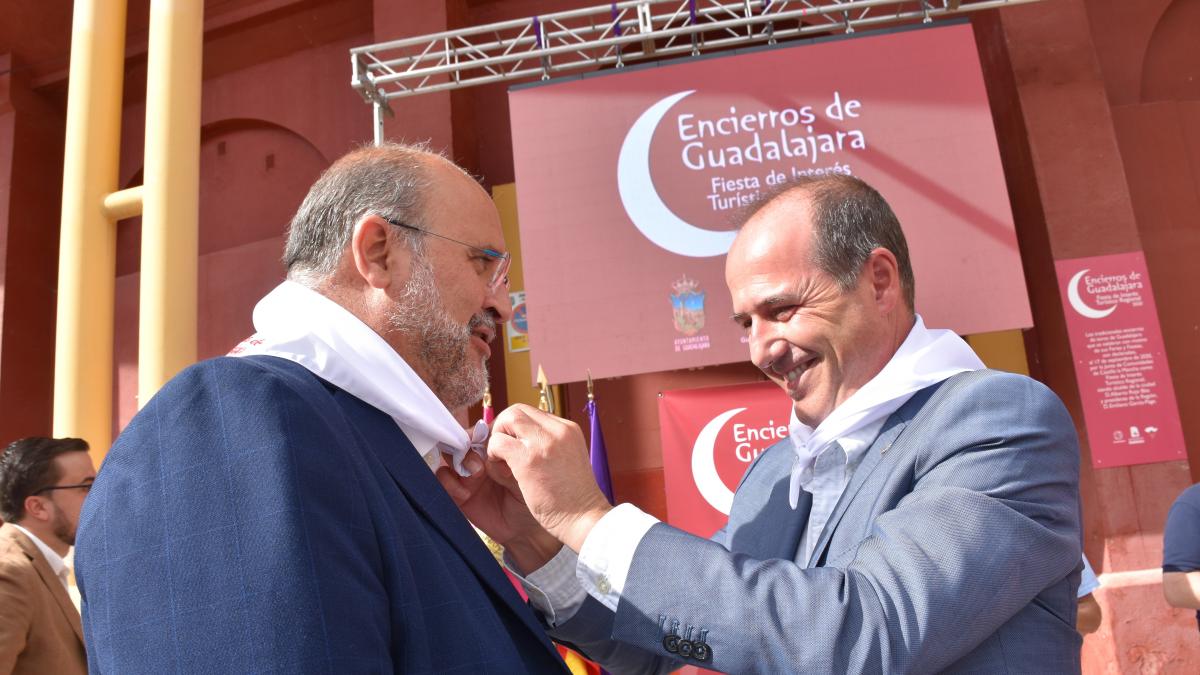 El vicepresidente de Castilla-La Mancha ha participado en el acto de promoción turística de los encierros de Guadalajara / Foto: JCCM
