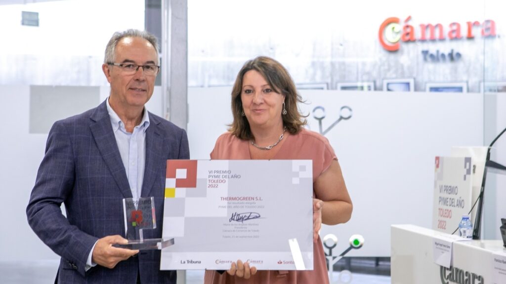 La consejera Patricia Franco ha entregado el premio a la ‘Pyme del Año’ en la provincia de Toledo / JCCM