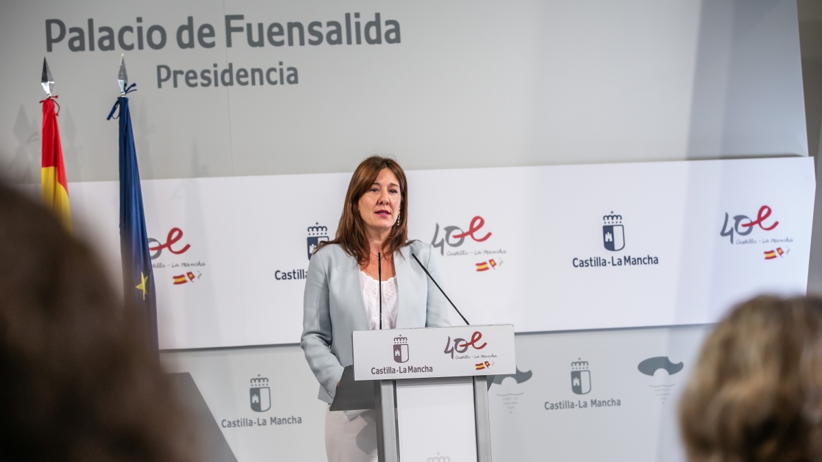 La portavoz del Gobierno de Castilla-La Mancha, Blanca Fernández / Fotos: D. Esteban González // JCCM