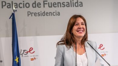 La consejera de Igualdad y portavoz del Gobierno regional, Blanca Fernández, comparece en rueda de prensa para informar sobre los acuerdos del Consejo de Gobierno. (Fotos: D. Esteban González // JCCM)