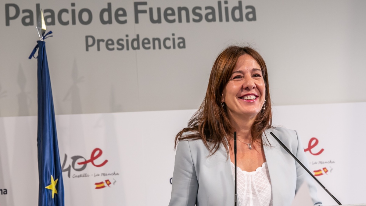 La consejera de Igualdad y portavoz del Gobierno regional, Blanca Fernández, comparece en rueda de prensa para informar sobre los acuerdos del Consejo de Gobierno. (Fotos: D. Esteban González // JCCM)