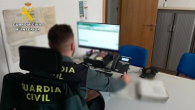 Detenido en Villena por estafar 2.800 euros con la venta de aceite y vehículos en una red social GUARDIA CIVIL 17/1/2024