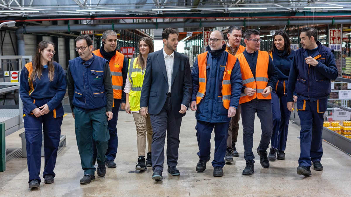 Trabajadores del bloque logístico de Mercadona en Riba-roja MERCADONA 31/1/2024