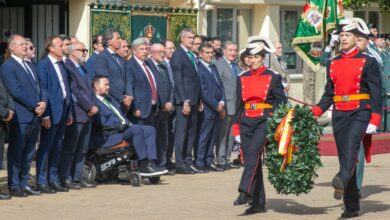 Toledo, 13 de mayo de 2024.- El director general de Protección Ciudadana, Emilio Puig, ha asistido al acto conmemorativo del 180º Aniversario de la Fundación de la Guardia Civil, un acto que se ha celebrado en el Acuartelamiento ubicado en la avenida Barber, 42. (Fotos: A. Pérez Herrera // JCCM)