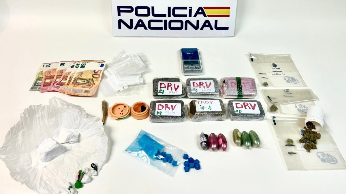 La Policía Nacional detiene a dos personas por tráfico de drogas en zonas de ocio de Cuenca. POLICÍA NACIONAL 05/6/2024