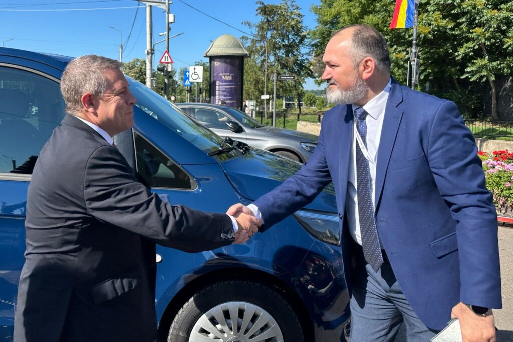 Iasi (Rumanía), 5 de junio de2024.- Recepción con presidente de la region Iassi