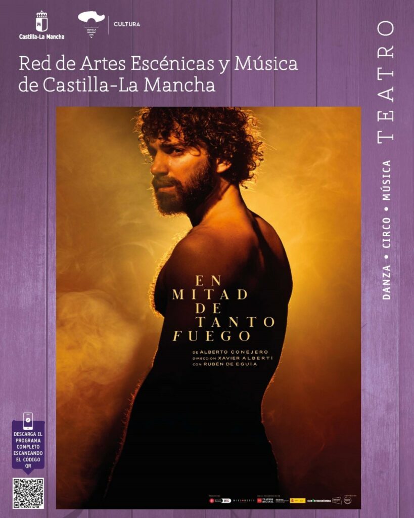 Cartel de 'En mitad de tanto fuego' de Miramedia. JCCM 05/8/2024