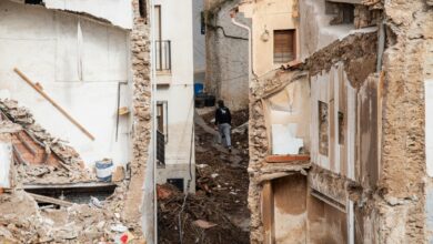 Dana Letur. Vecinos de la zona afectada pueden bajar a recoger enseres a sus viviendas