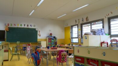 Aula del colegio 'Hermenegildo Moreno' de Villanueva de la Jara. EUROPA PRESS 08/11/2024