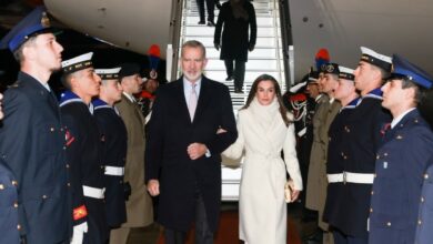 Los Reyes Felipe VI y Letizia llegan al aeropuerto de Roma para iniciar su visita de Estado a Italia REMITIDA / HANDOUT por CASA DE S.M. EL REY Fotografía remitida a medios de comunicación exclusivamente para ilustrar la noticia a la que hace referencia la imagen, y citando la procedencia de la imagen en la firma 10/12/2024