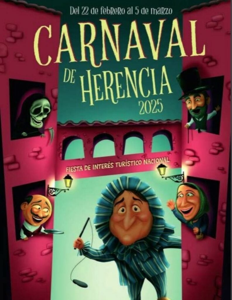 (Foto de ARCHIVO) Cartel del Carnaval de Herencia REMITIDA / HANDOUT por AY HERENCIA Fotografía remitida a medios de comunicación exclusivamente para ilustrar la noticia a la que hace referencia la imagen, y citando la procedencia de la imagen en la firma 19/2/2025
